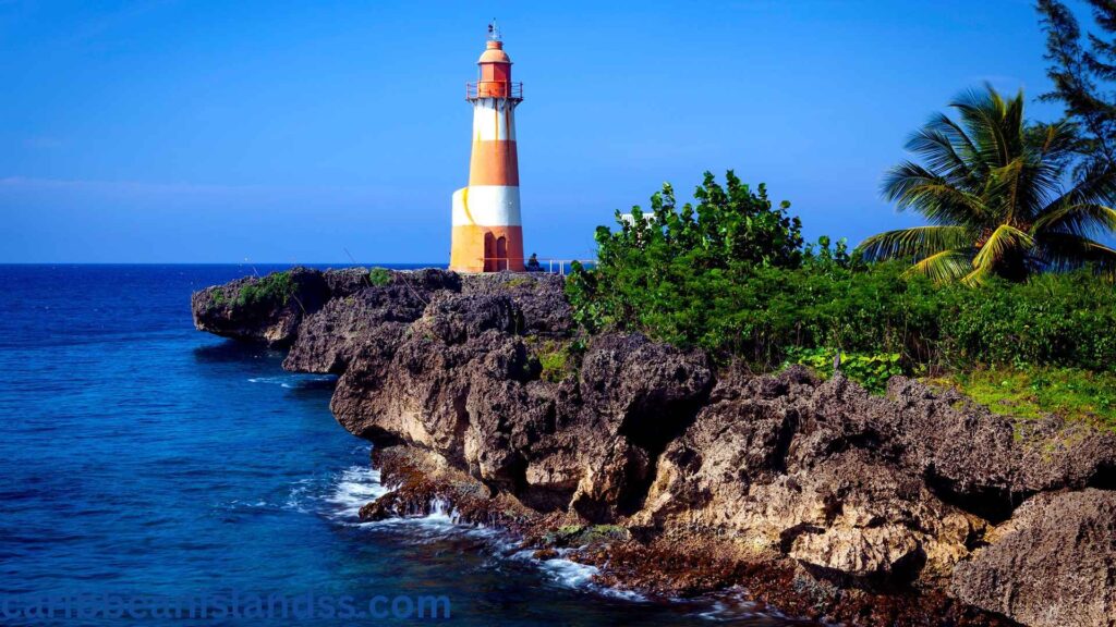 Port Antonio lighthouse and beautiful beach